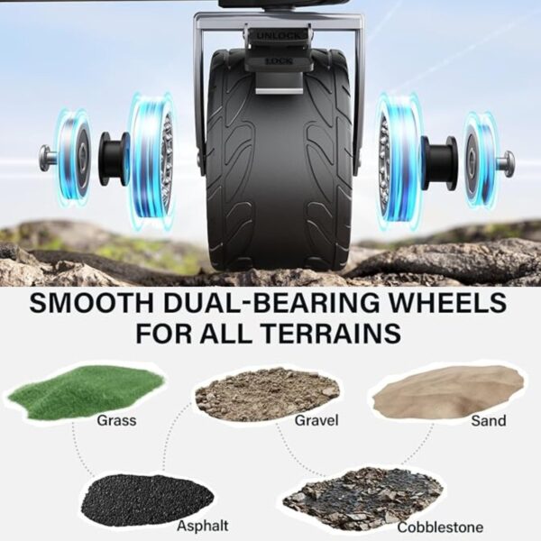 Heavy-Duty Collapsible Utility Wagon | Foldable Cart - All-Terrain Wheels - Image 4