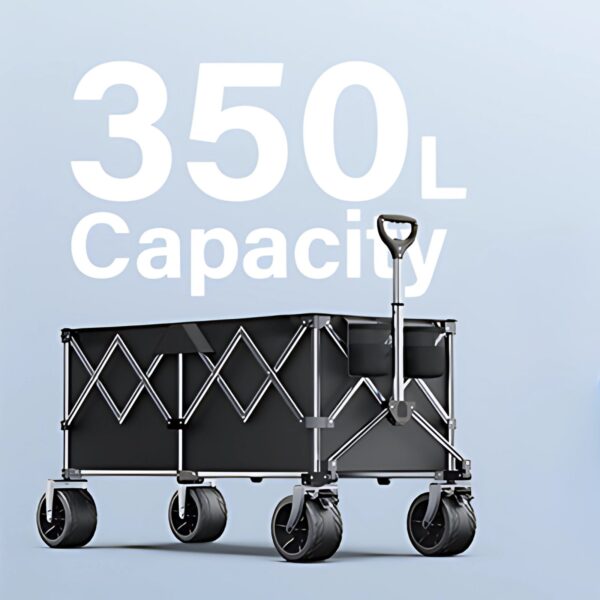 Heavy-Duty Collapsible Utility Wagon | Foldable Cart - All-Terrain Wheels - Image 6