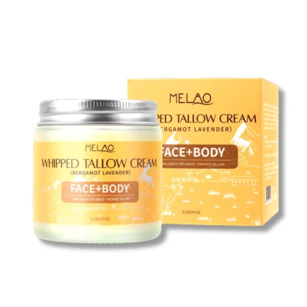 Organic Tallow Cream for Skin Hydration & Nourishment | Face, Body Cream – Bergamot Lavender - Image 2